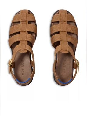 NWOB ROTHY’S The Fisherman Sandal, size 7.5 Pecan